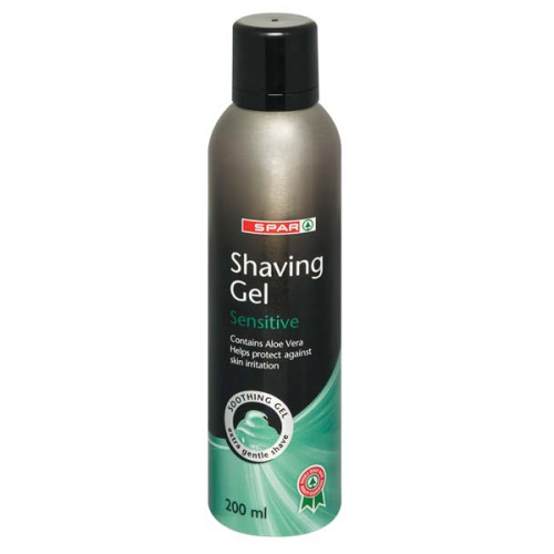 SPAR SHAVING GEL SENSITIVE 200ML (FL)(RF